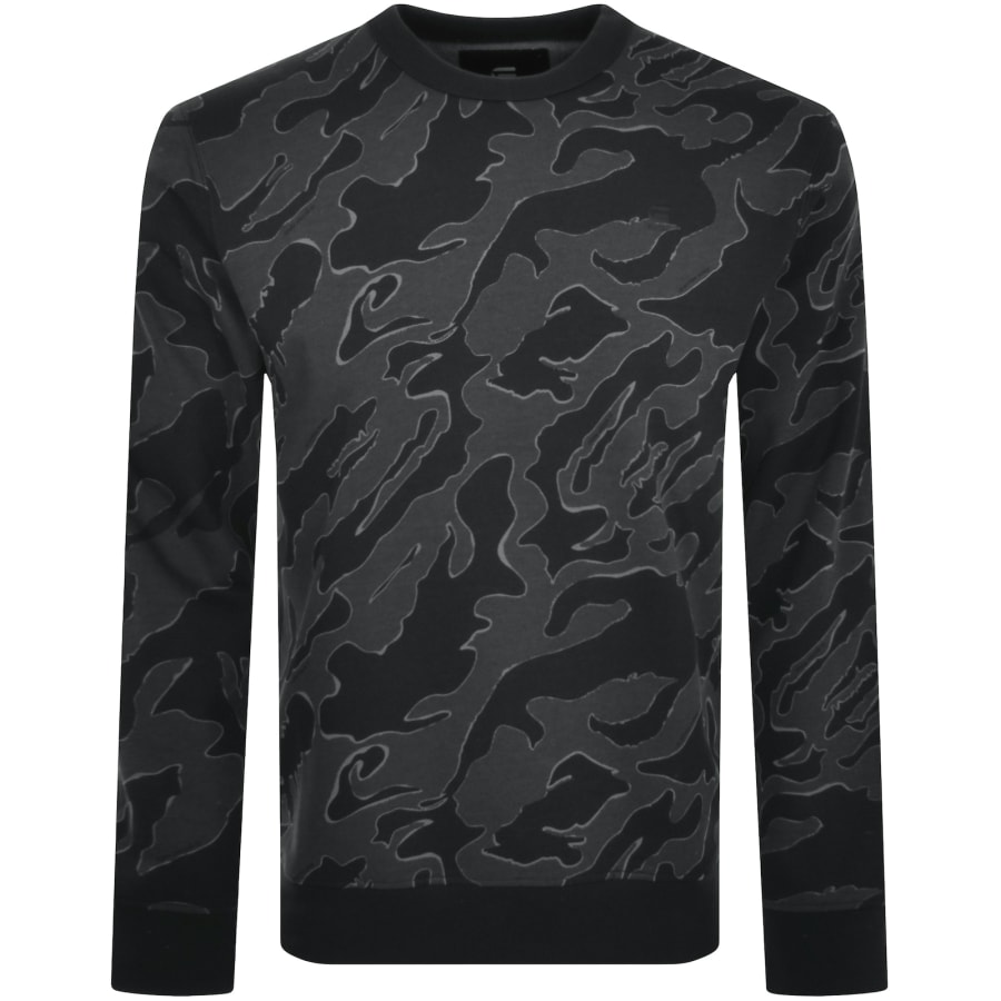 G Star Raw Island Camo Sweatshirt Black Mainline Menswear